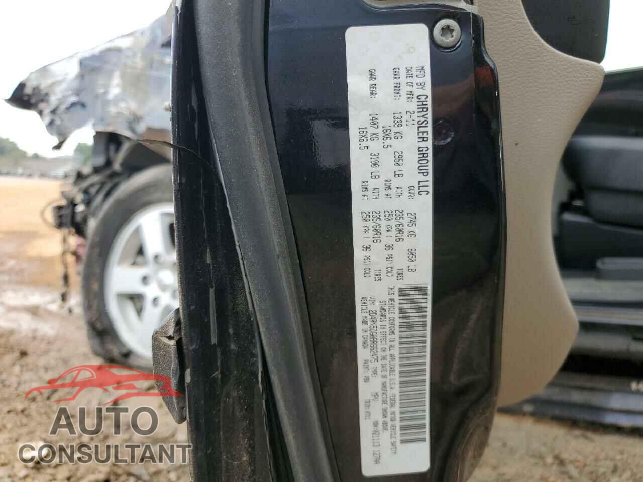 DODGE CARAVAN 2011 - 2D4RN5DG0BR662475