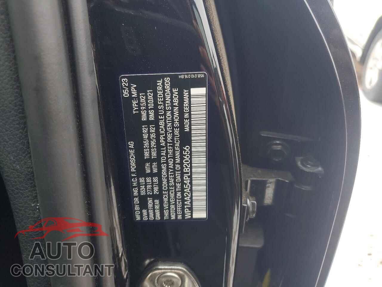 PORSCHE MACAN BASE 2023 - WP1AA2A54PLB20656