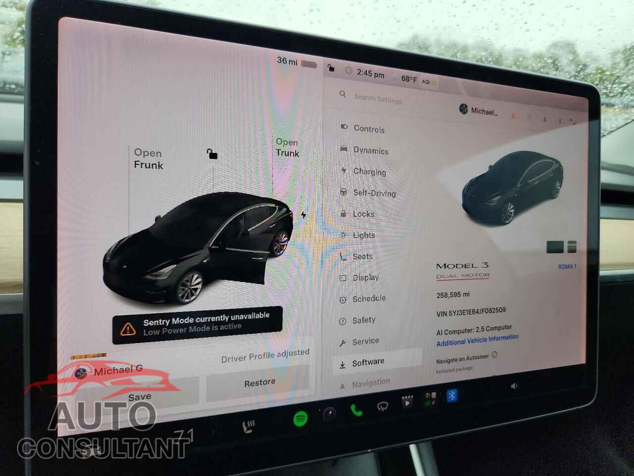 TESLA MODEL 3 2018 - 5YJ3E1EB4JF082509