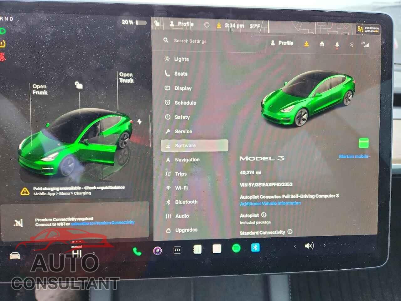 TESLA MODEL 3 2023 - 5YJ3E1EAXPF623353