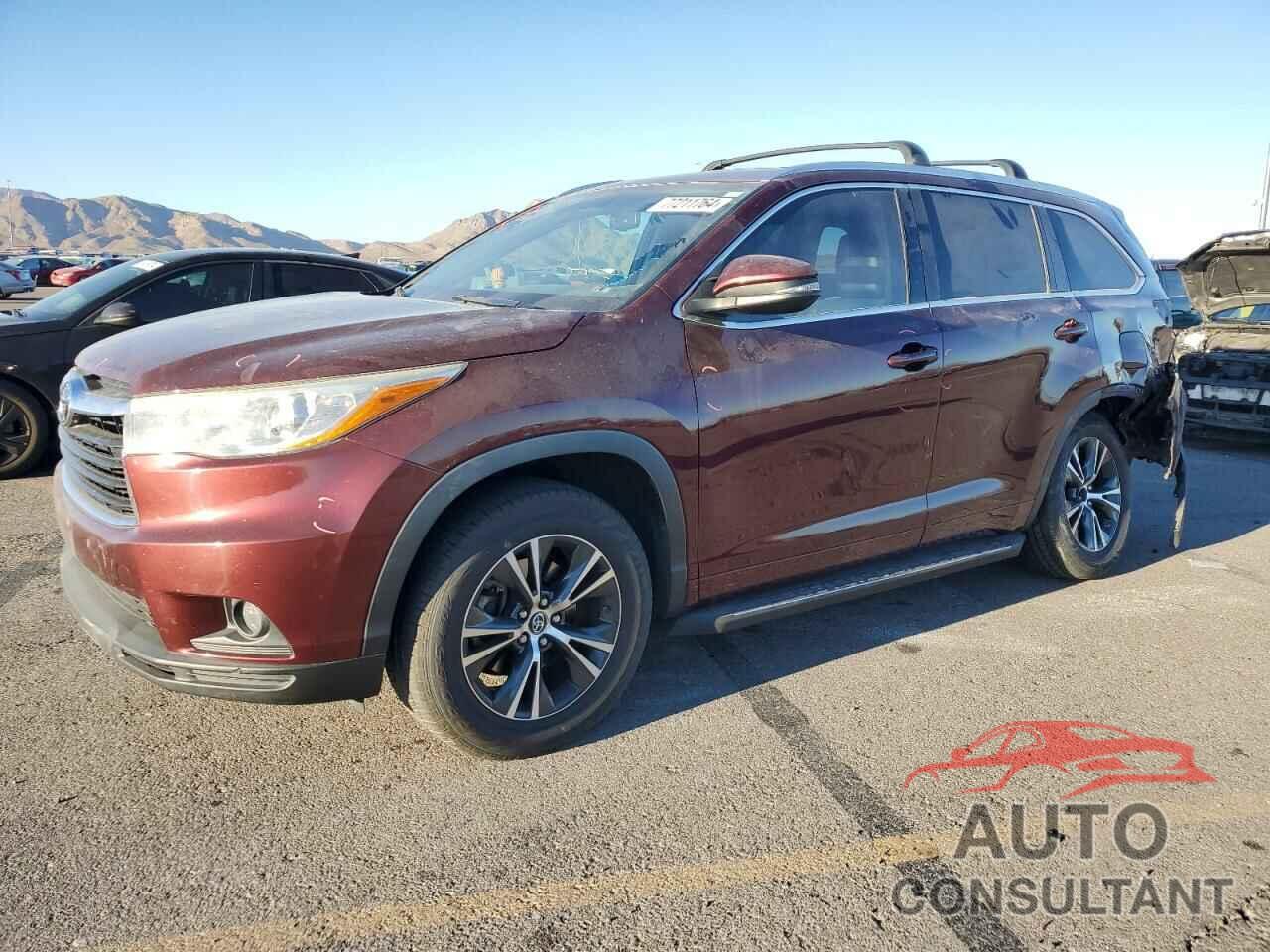 TOYOTA HIGHLANDER 2016 - 5TDKKRFH7GS172554