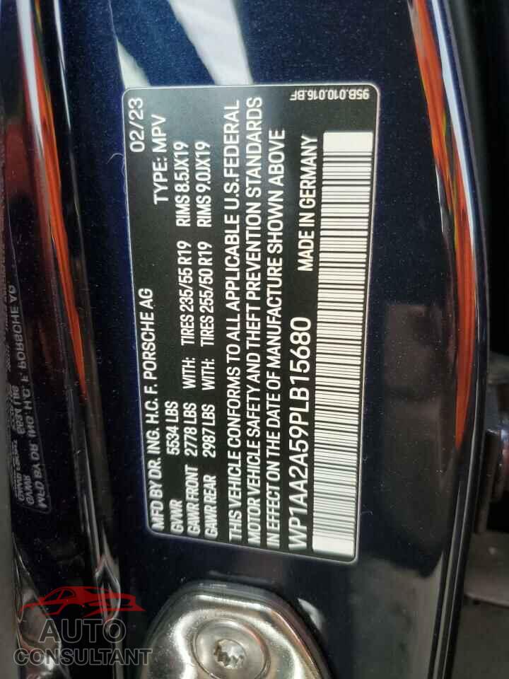 PORSCHE MACAN BASE 2023 - WP1AA2A59PLB15680