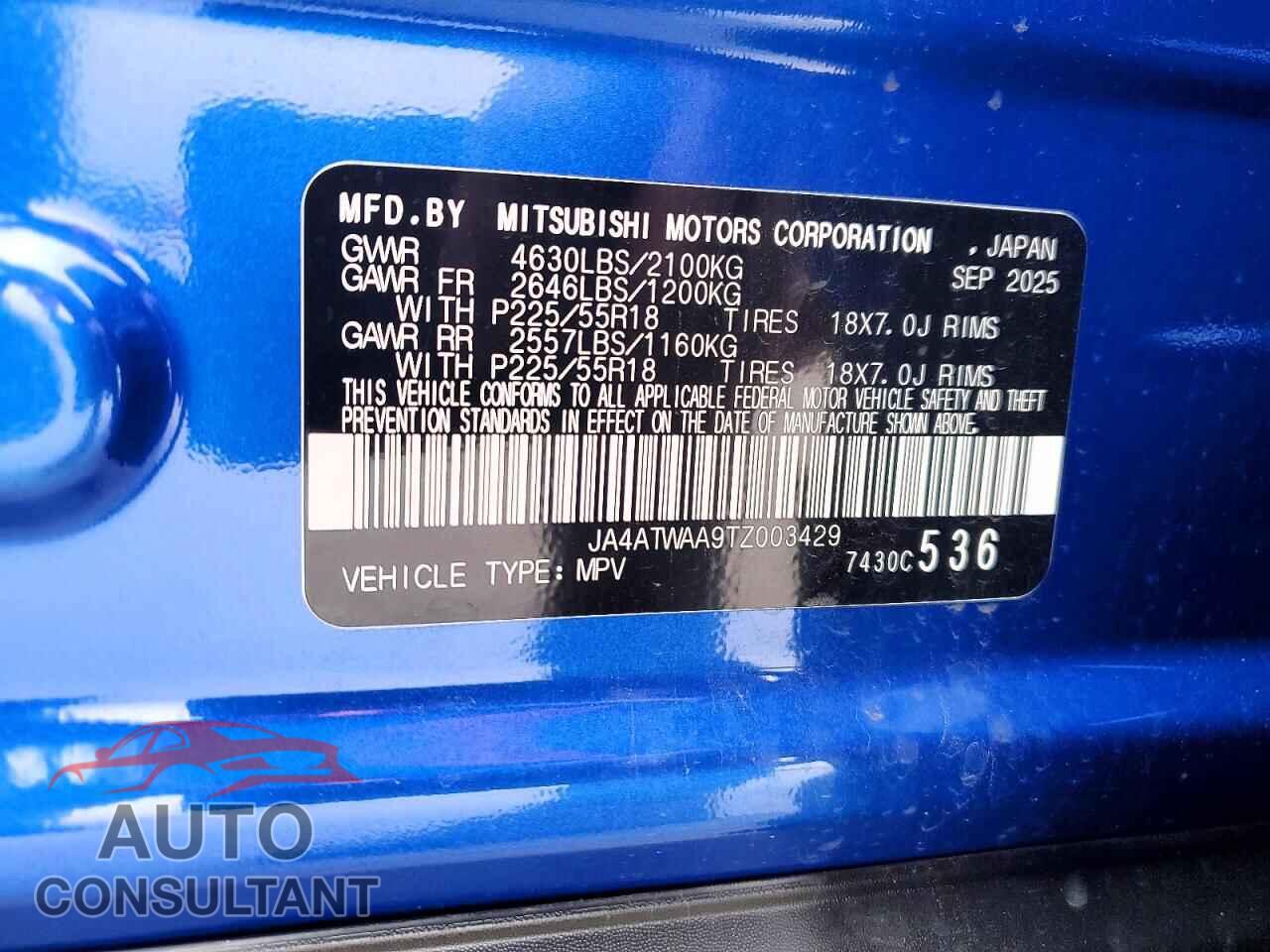MITSUBISHI ECLIPSE 2026 - JA4ATWAA9TZ003429