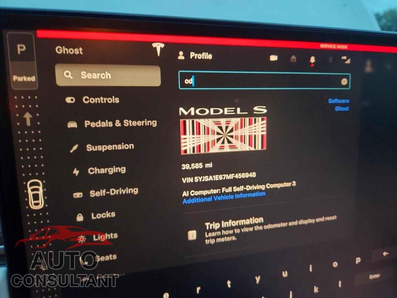 TESLA MODEL S 2021 - 5YJSA1E67MF456948