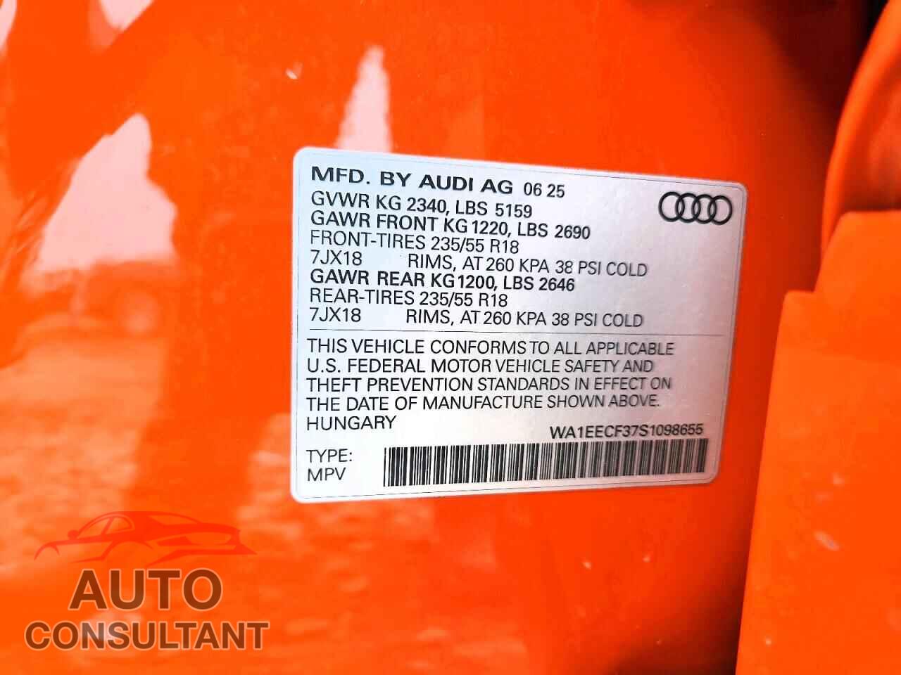 AUDI Q3 2025 - WA1EECF37S1098655