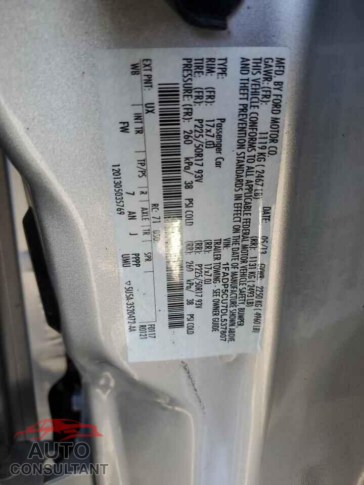 FORD CMAX 2013 - 1FADP5CU7DL537807