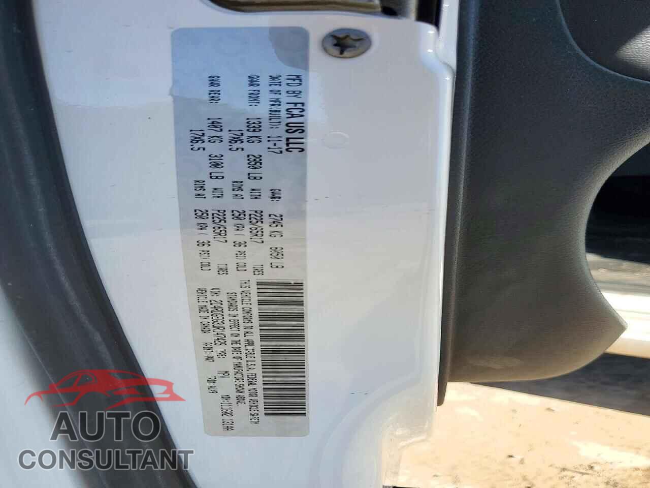 DODGE CARAVAN 2018 - 2C4RDGEG3JR147429