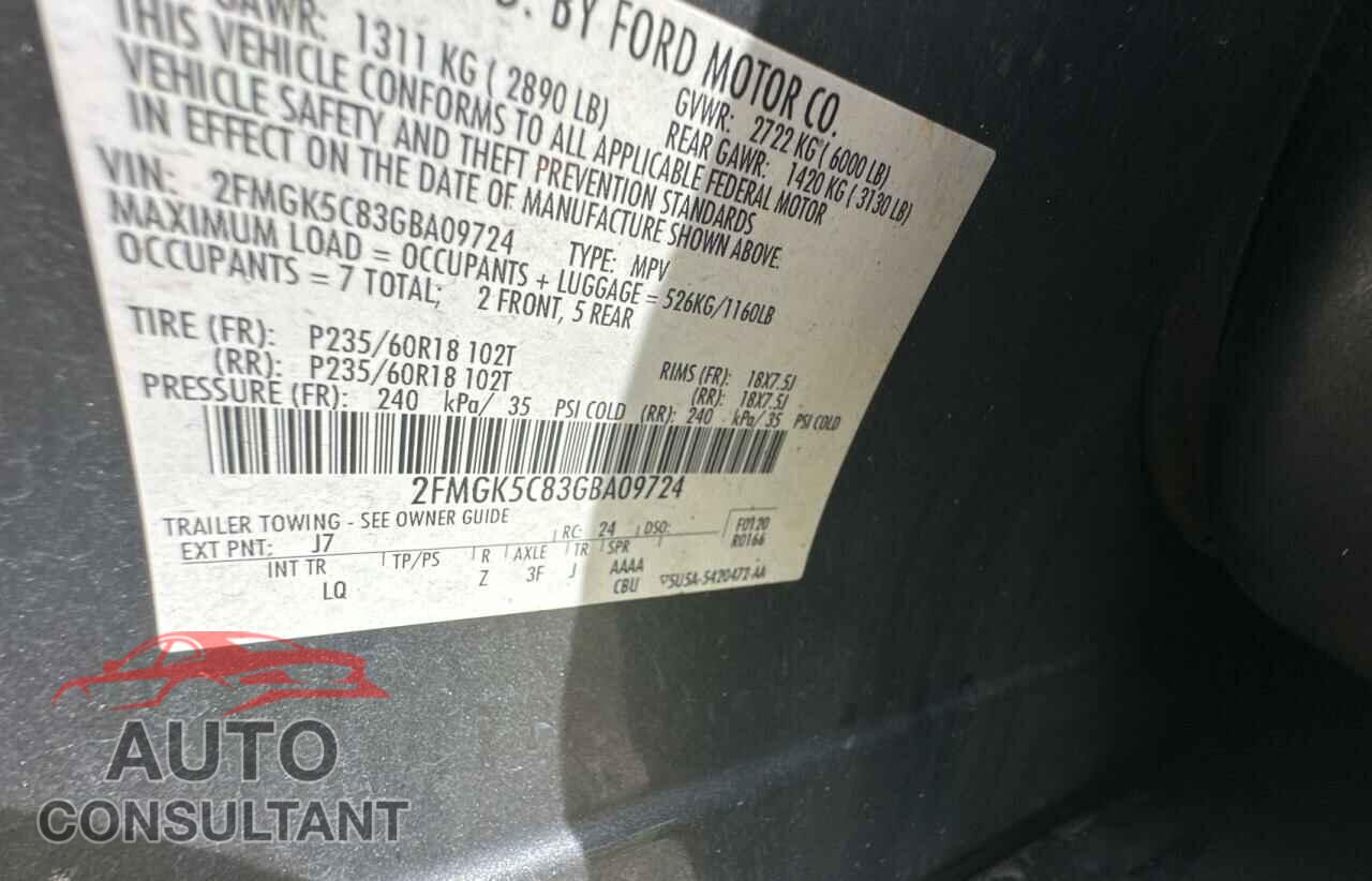 FORD FLEX 2016 - 2FMGK5C83GBA09724
