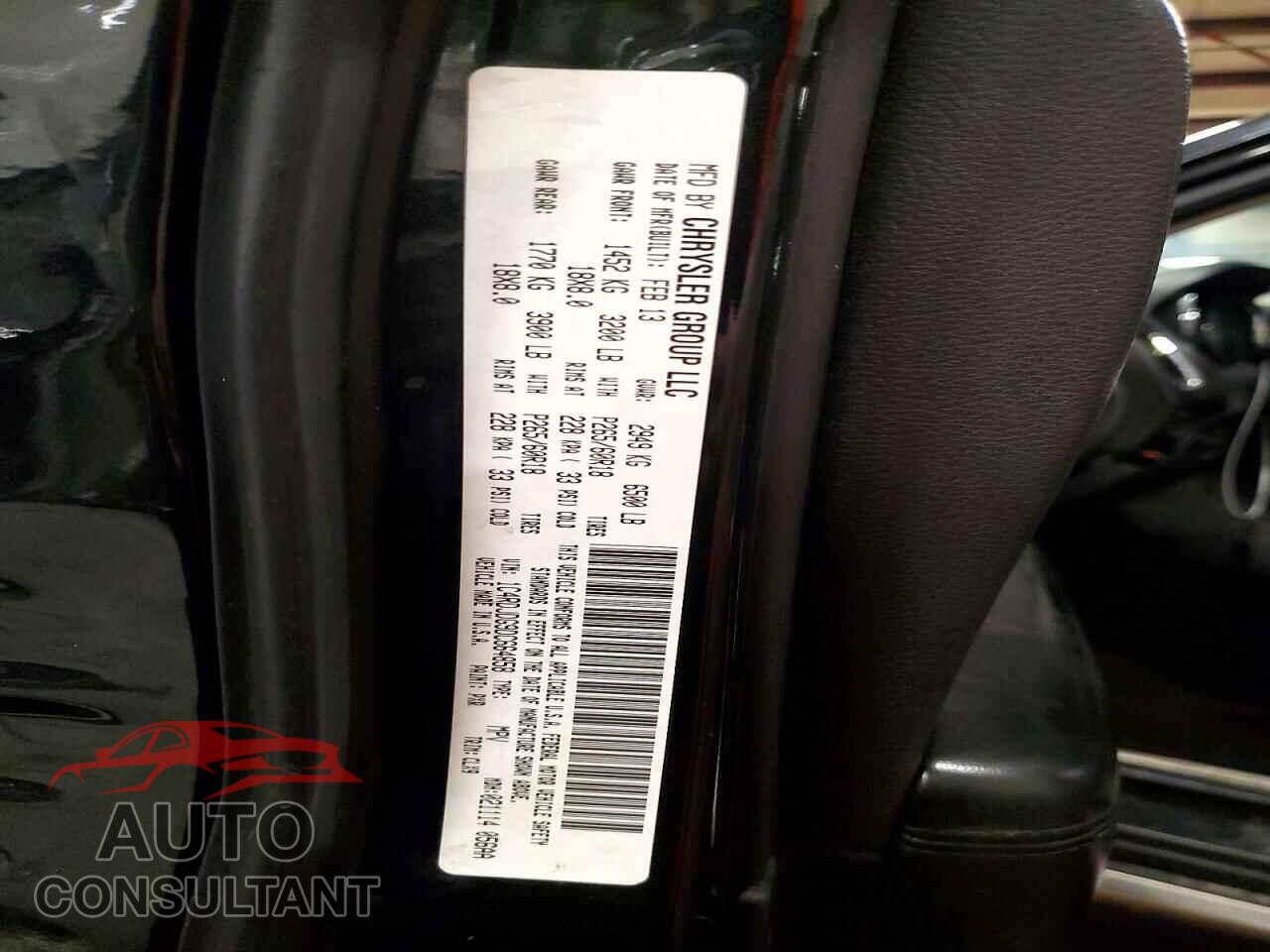 DODGE DURANGO 2013 - 1C4RDJDG9DC664858