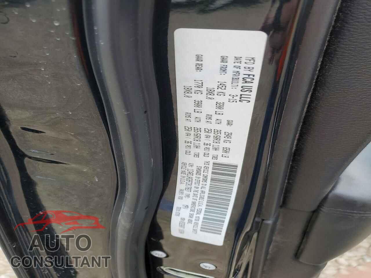 DODGE DURANGO 2015 - 1C4RDJAG9FC817827