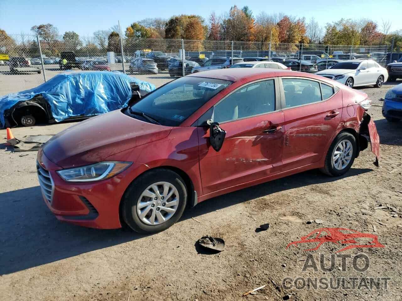 HYUNDAI ELANTRA 2017 - KMHD74LF6HU391563