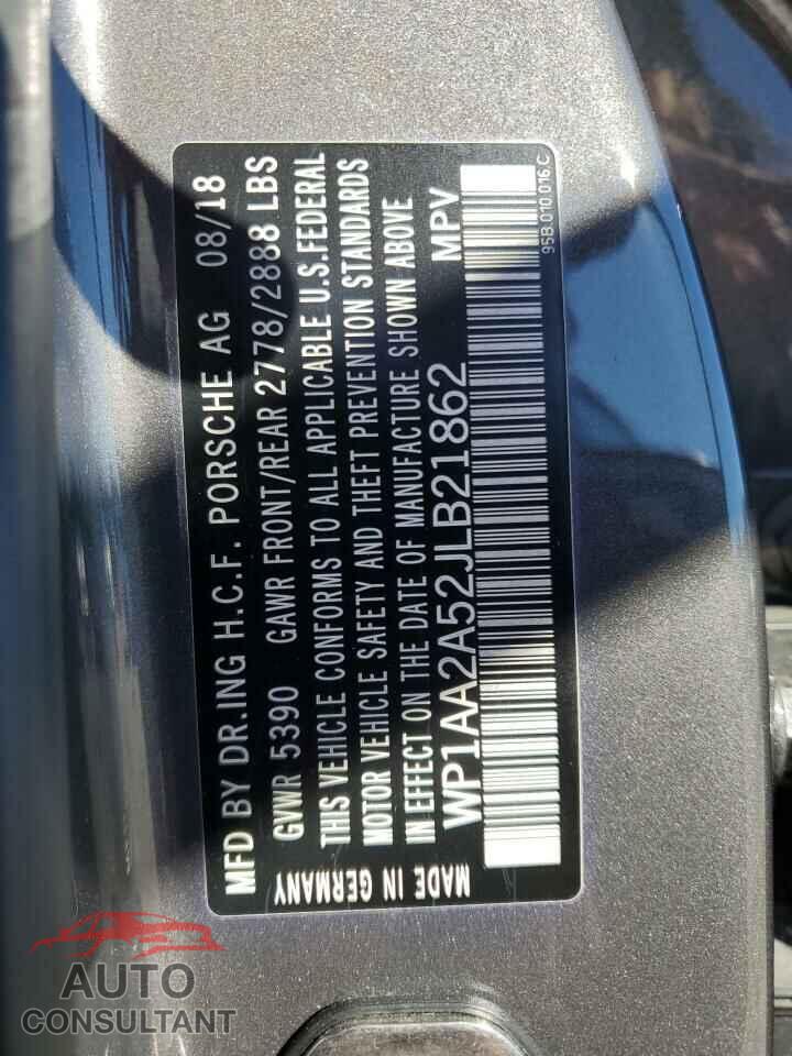PORSCHE MACAN 2018 - WP1AA2A52JLB21862