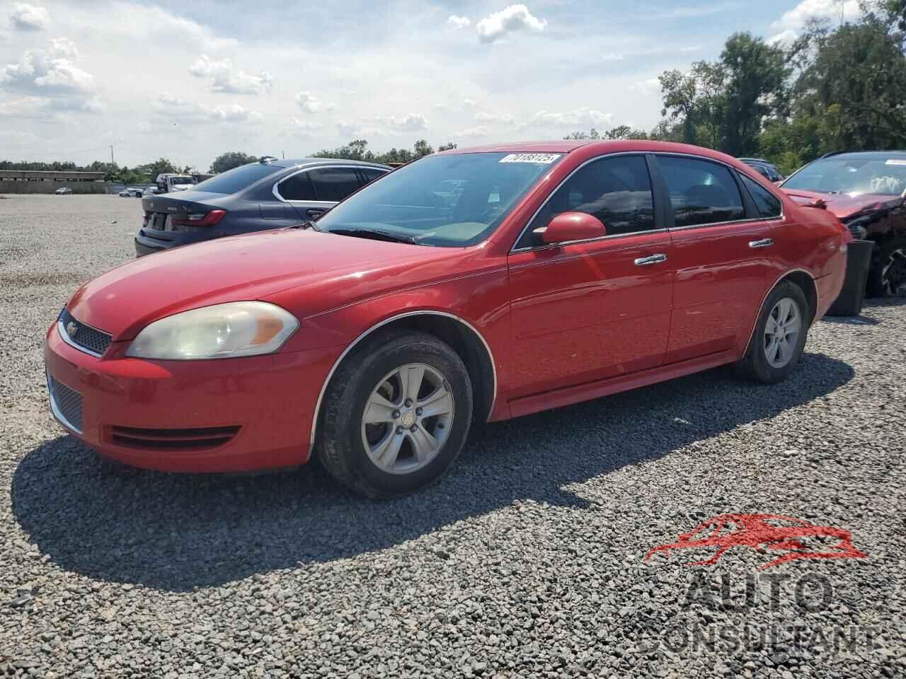 CHEVROLET IMPALA 2012 - 2G1WF5E32C1324500