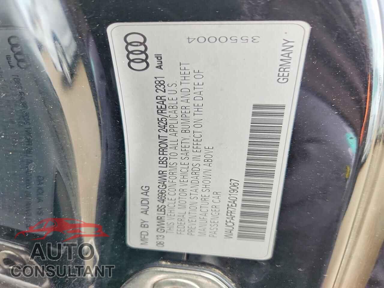 AUDI A5 2014 - WAUCFAFR7EA019067