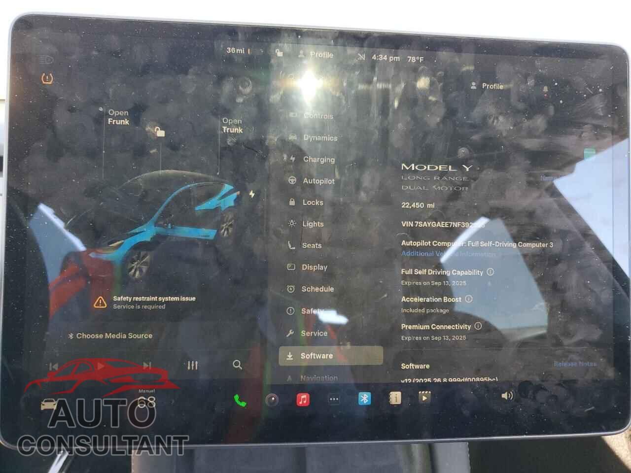 TESLA MODEL Y 2022 - 7SAYGAEE7NF392995