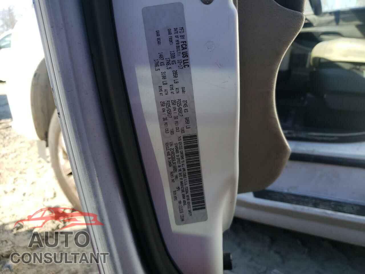 DODGE CARAVAN 2018 - 2C4RDGBG6JR160891