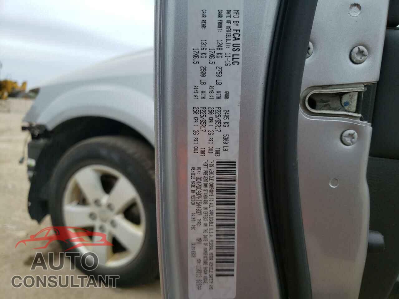 DODGE JOURNEY 2017 - 3C4PDCAB7HT544837