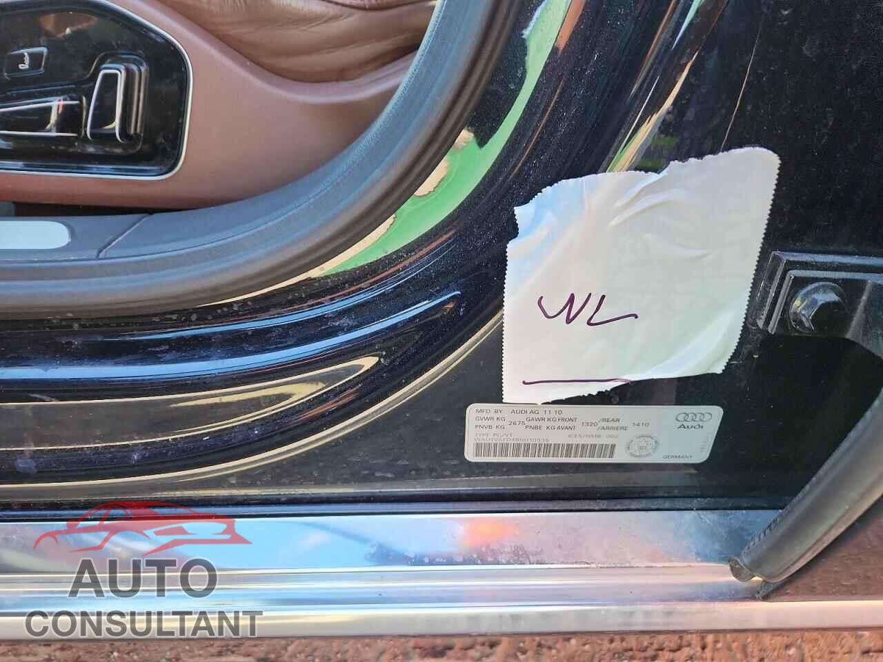 AUDI A8 2011 - WAUTVAFD4BN010936