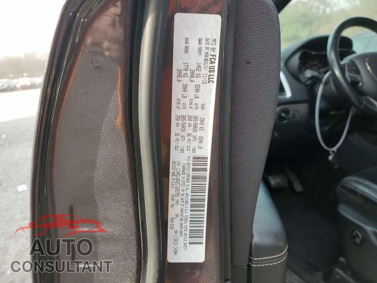 DODGE DURANGO 2015 - 1C4RDJAG2FC202763