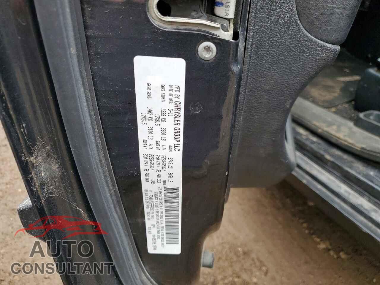 DODGE CARAVAN 2011 - 2D4RN7DG8BR696370
