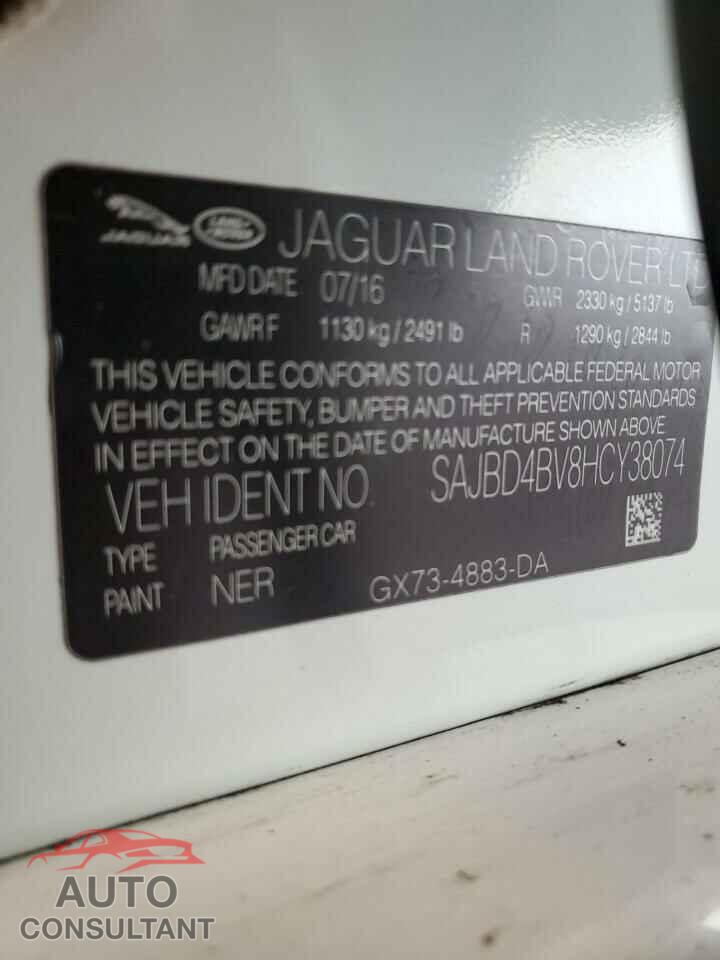JAGUAR XF 2017 - SAJBD4BV8HCY38074