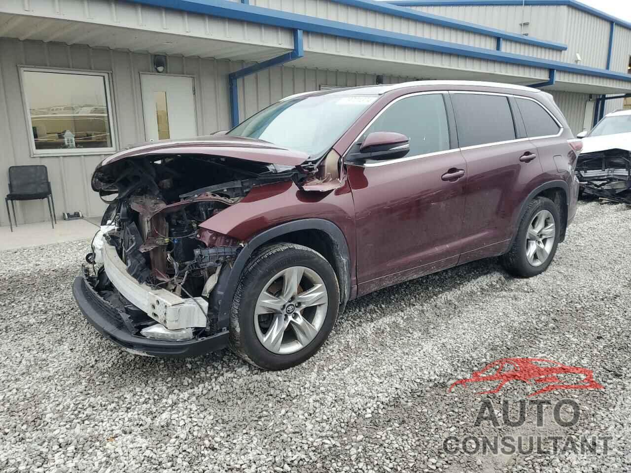 TOYOTA HIGHLANDER 2016 - 5TDDKRFHXGS252195