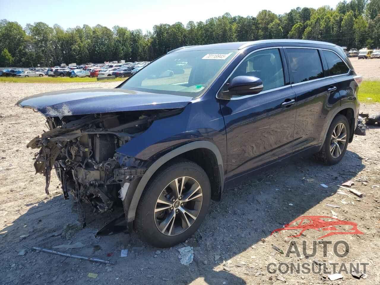 TOYOTA HIGHLANDER 2016 - 5TDJKRFH7GS291863
