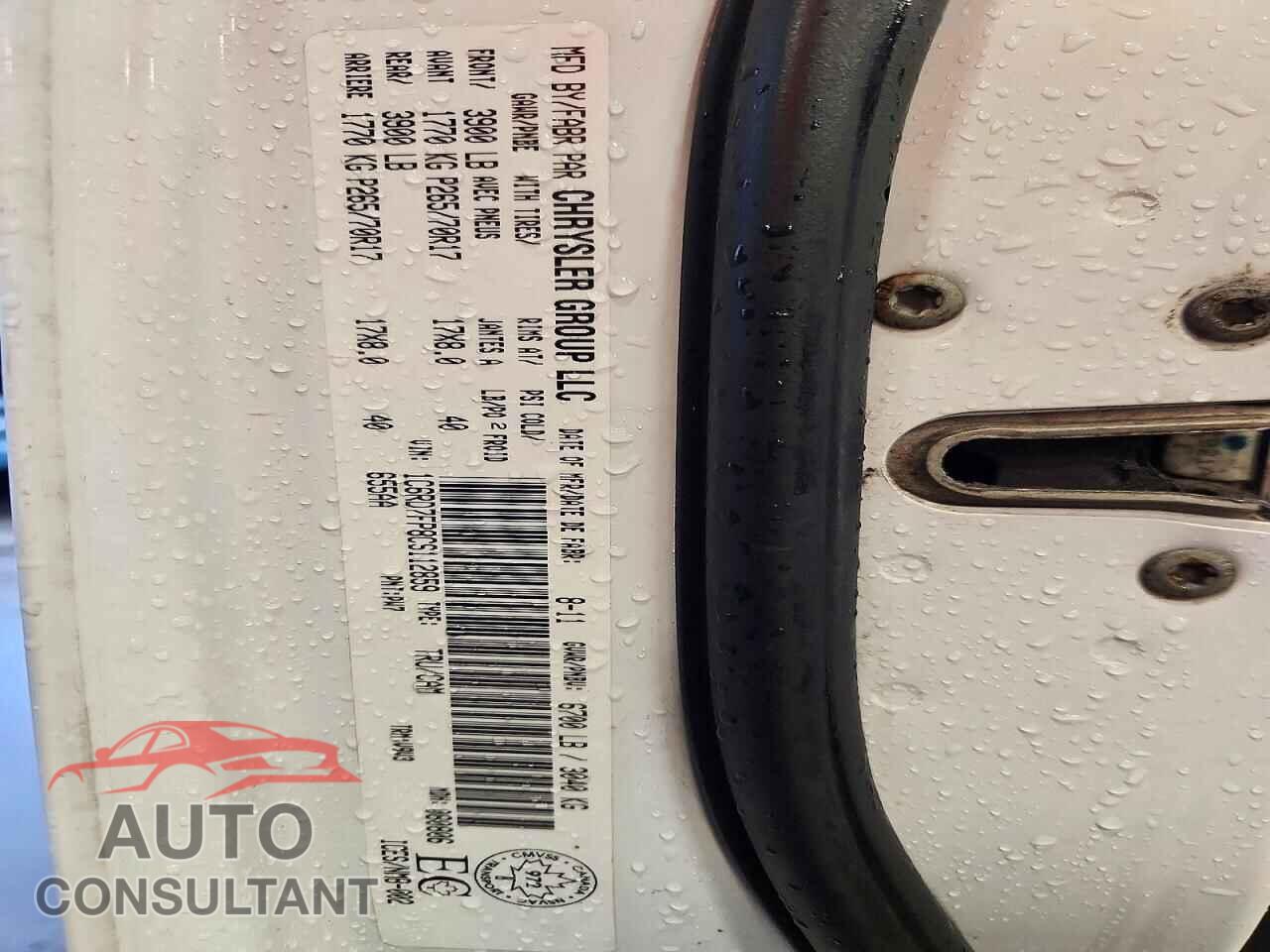 DODGE RAM 1500 2012 - 1C6RD7FP8CS112859