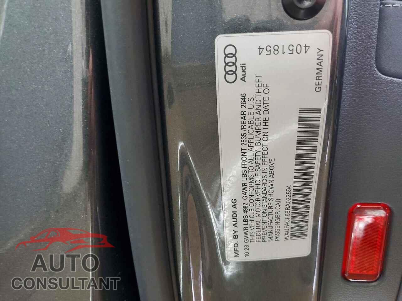 AUDI A5 2024 - WAUFACF59RA022594
