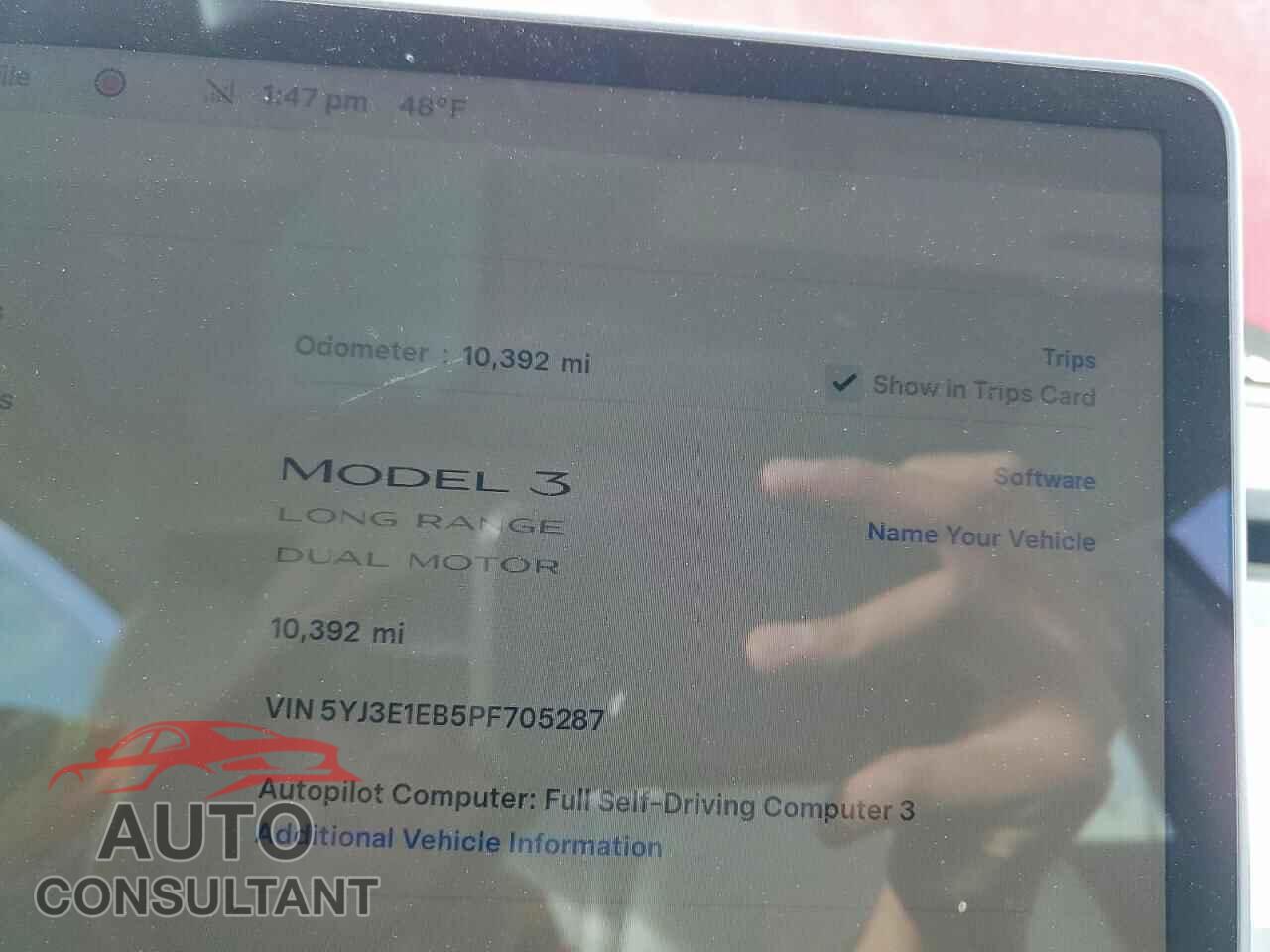 TESLA MODEL 3 2023 - 5YJ3E1EB5PF705287