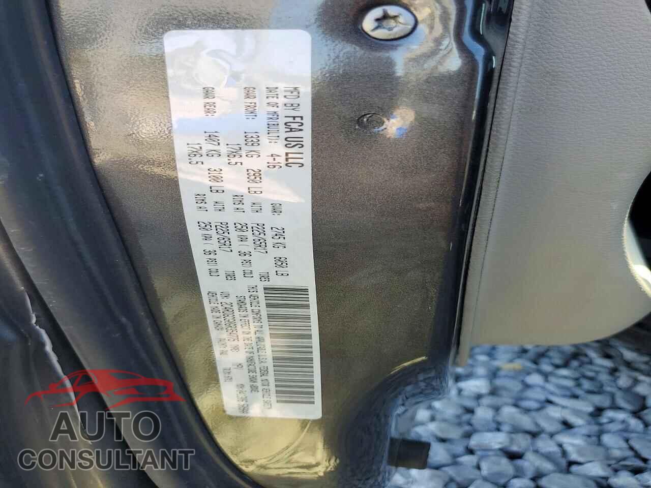 DODGE CARAVAN 2016 - 2C4RDGCG0GR354775