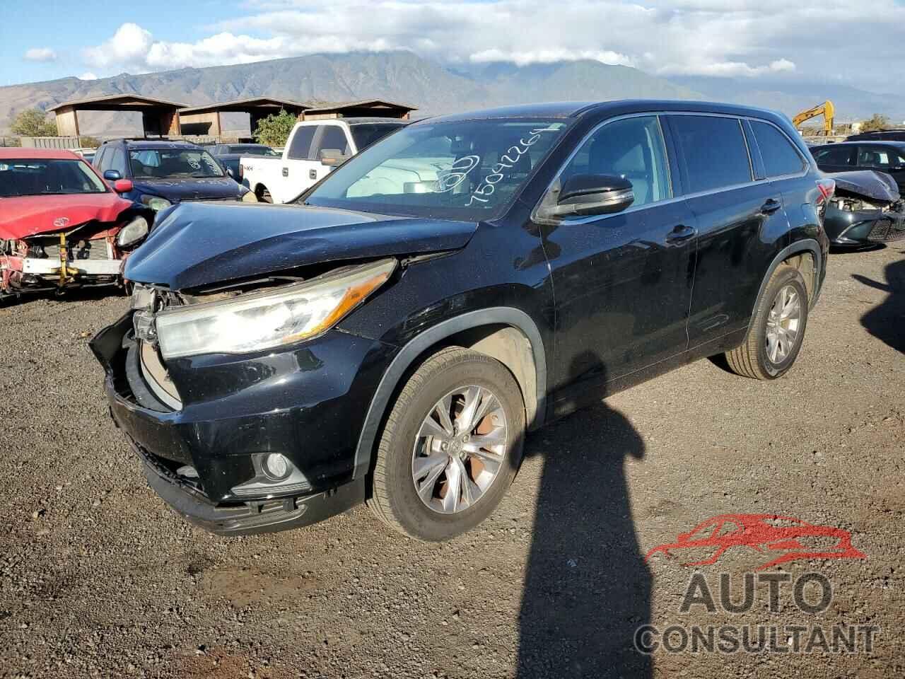 TOYOTA HIGHLANDER 2015 - 5TDZKRFH0FS079839