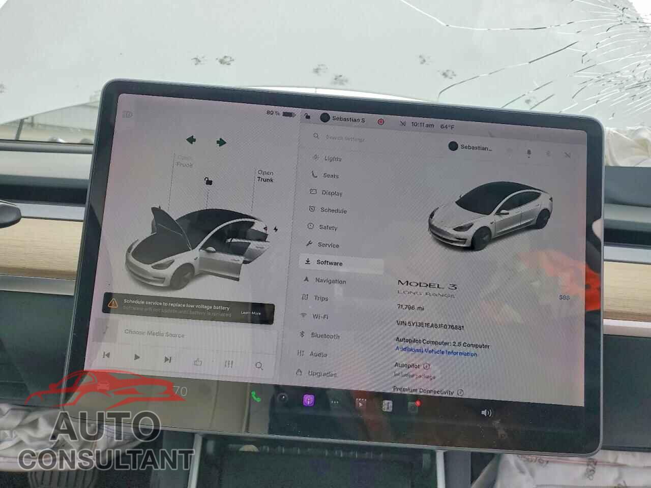 TESLA MODEL 3 2018 - 5YJ3E1EA6JF076881