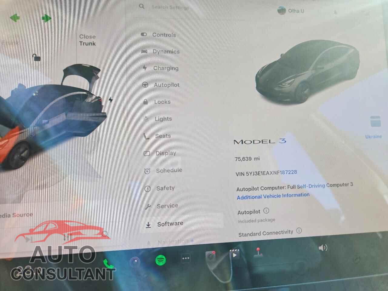 TESLA MODEL 3 2022 - 5YJ3E1EAXNF187228