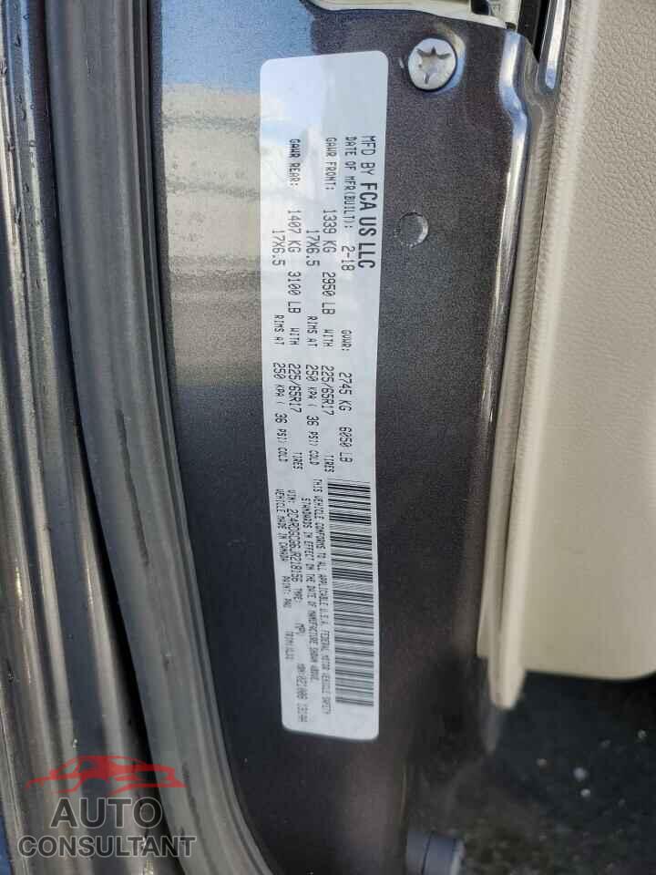 DODGE CARAVAN 2018 - 2C4RDGCG6JR218156