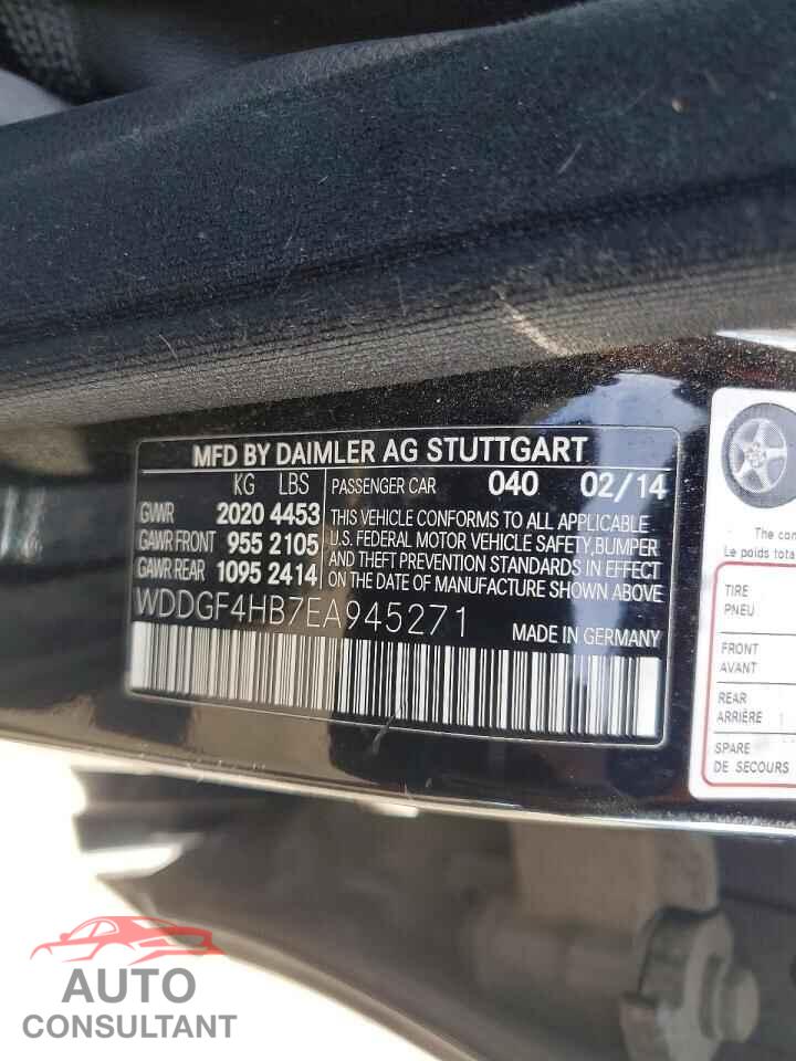 MERCEDES-BENZ C-CLASS 2014 - WDDGF4HB7EA945271
