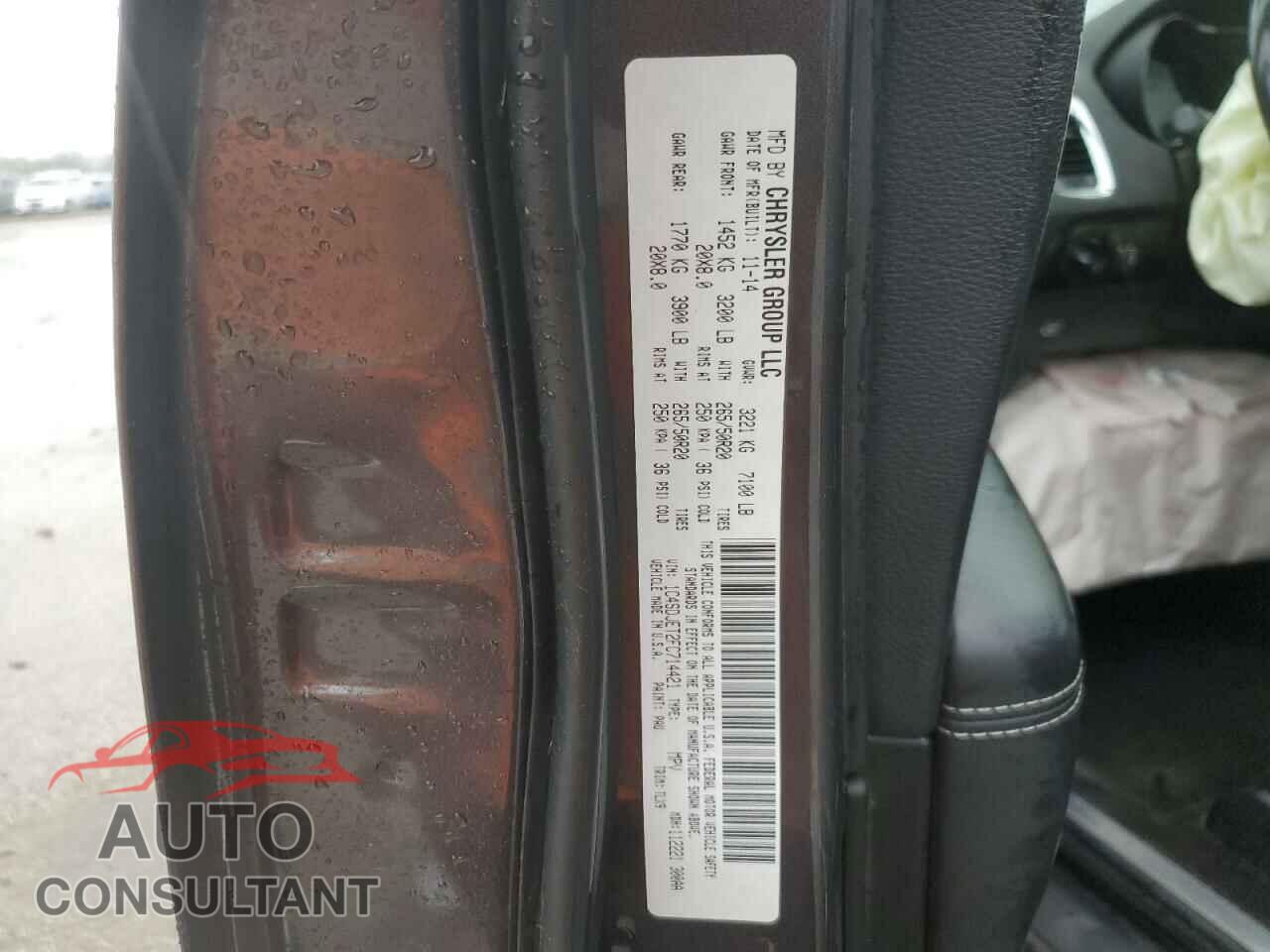 DODGE DURANGO 2015 - 1C4SDJET2FC714421