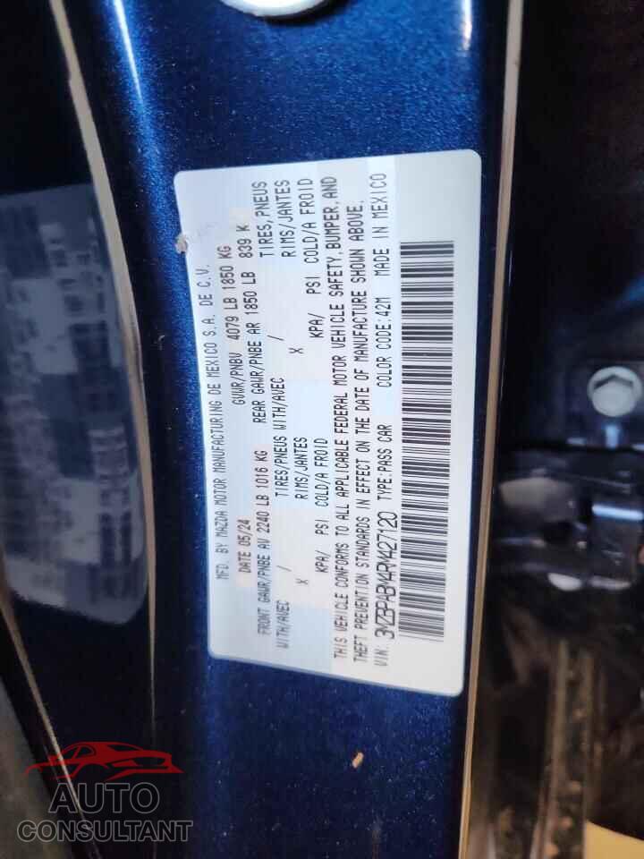 MAZDA 3 SELECT S 2024 - 3MZBPABM4RM427120