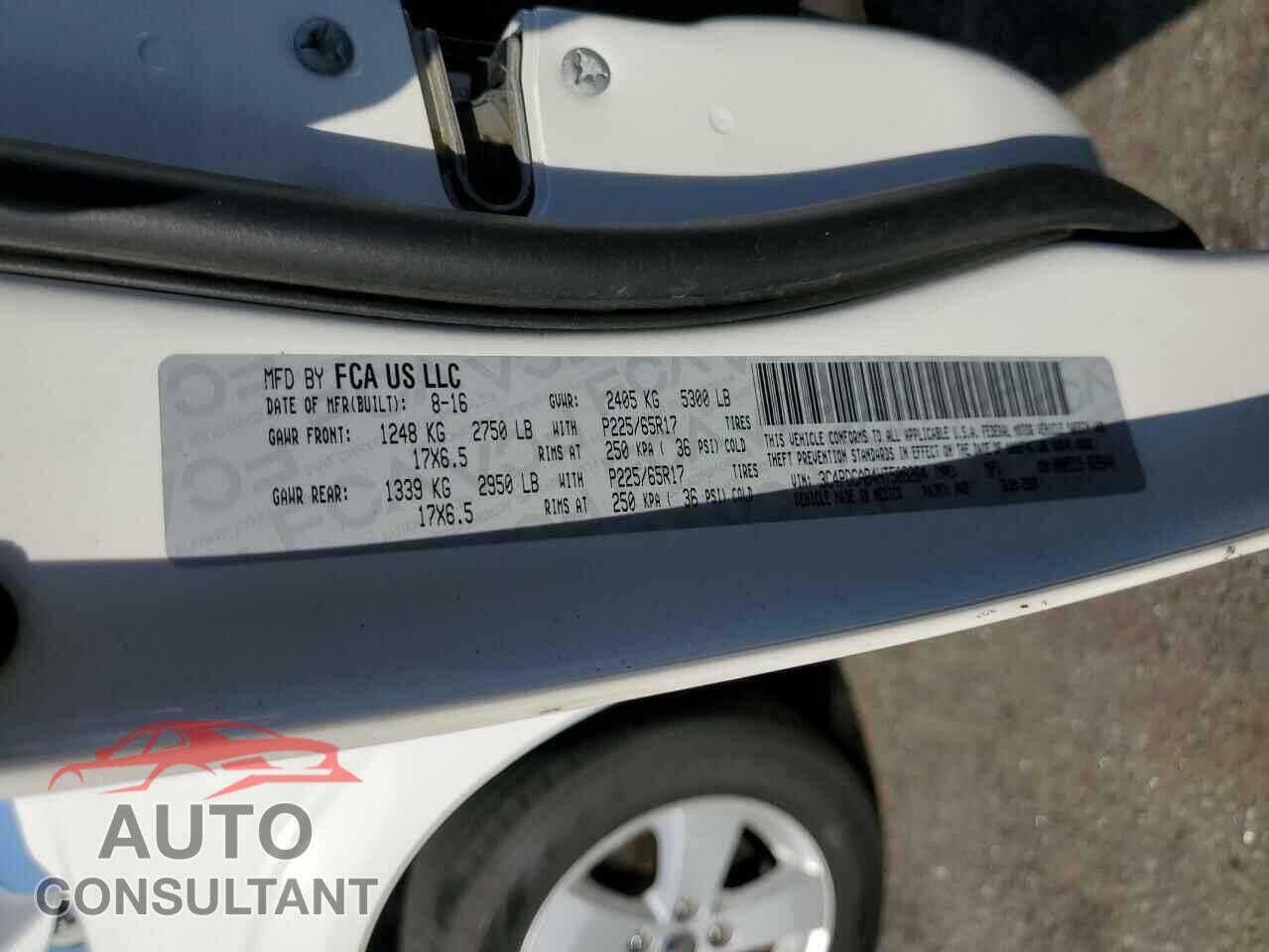 DODGE JOURNEY 2017 - 3C4PDCAB4HT508264