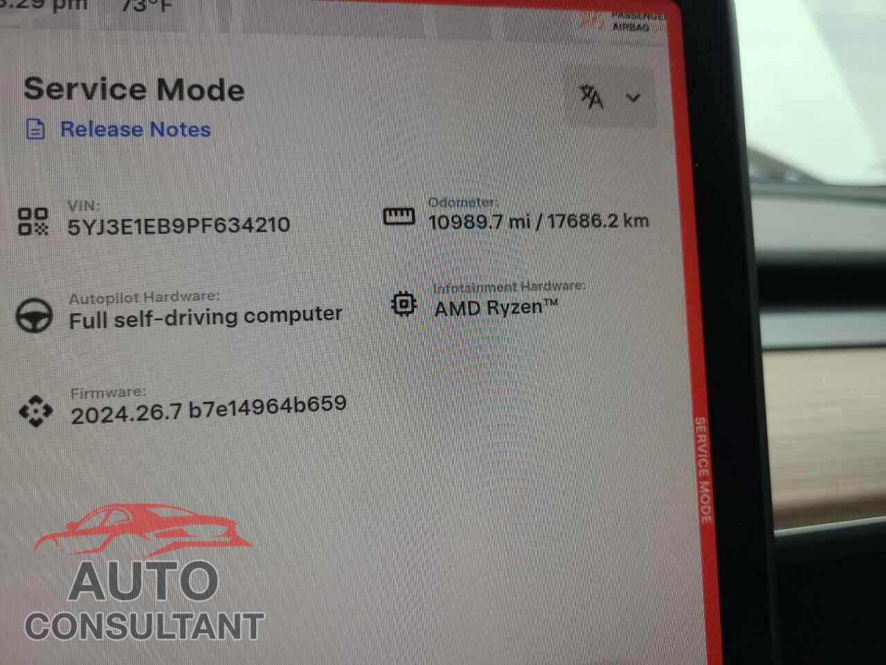 TESLA MODEL 3 2023 - 5YJ3E1EB9PF634210