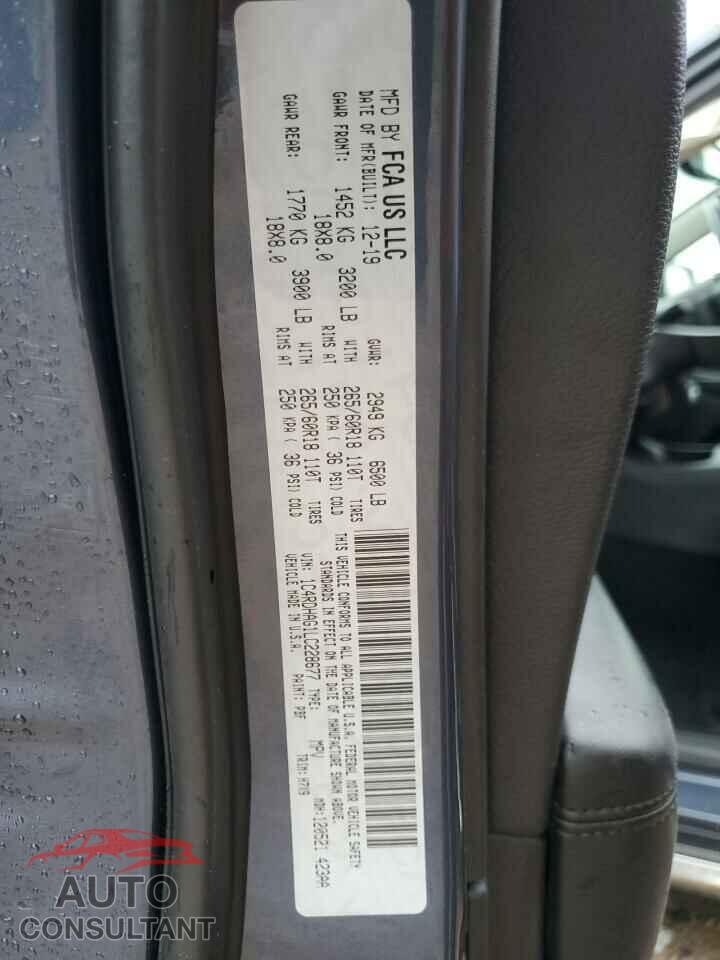 DODGE DURANGO 2020 - 1C4RDHAG1LC228677