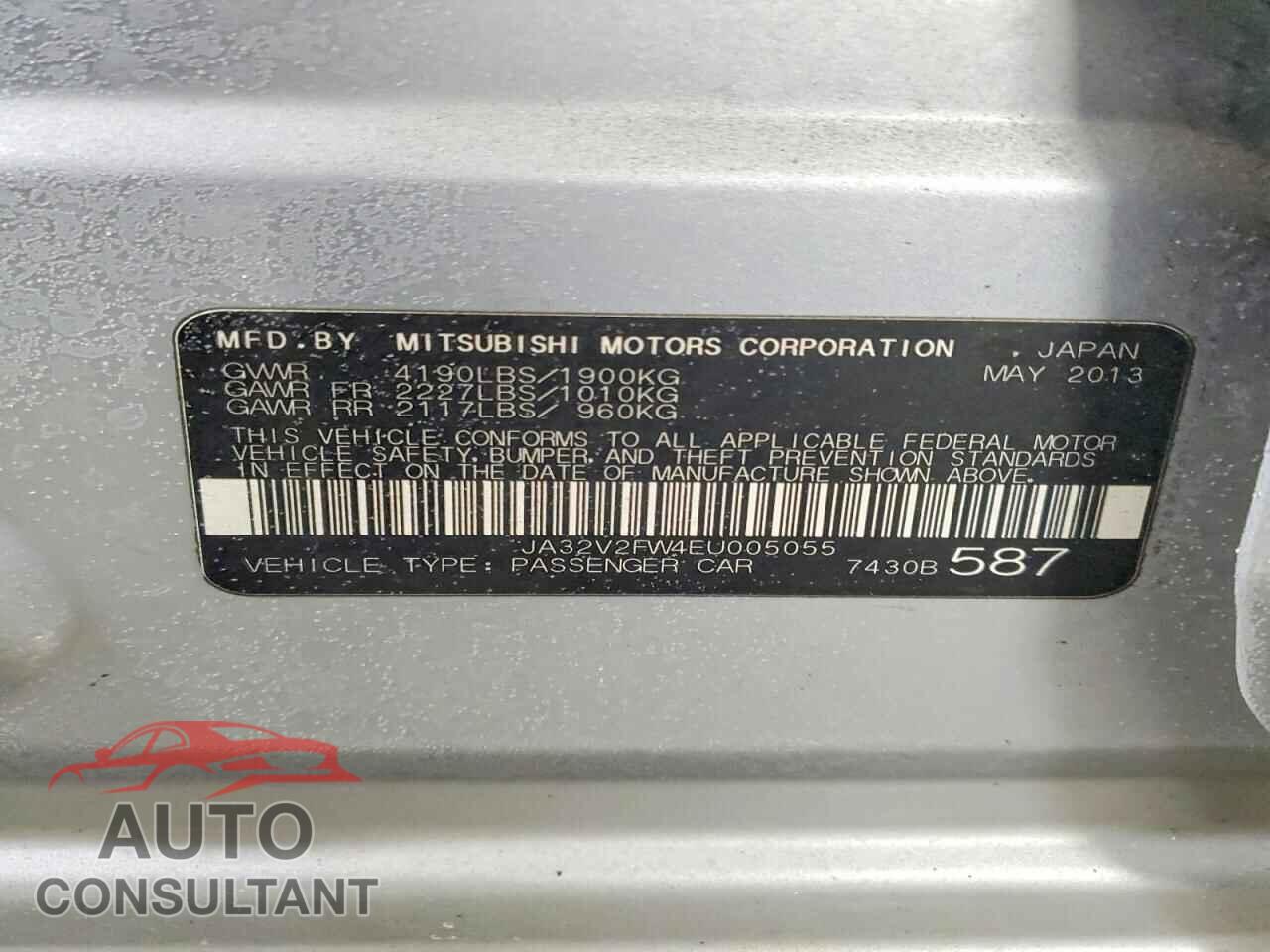 MITSUBISHI LANCER 2014 - JA32V2FW4EU005055