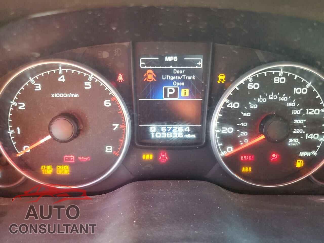 SUBARU OUTBACK 2014 - 4S4BRBMC2E3256981