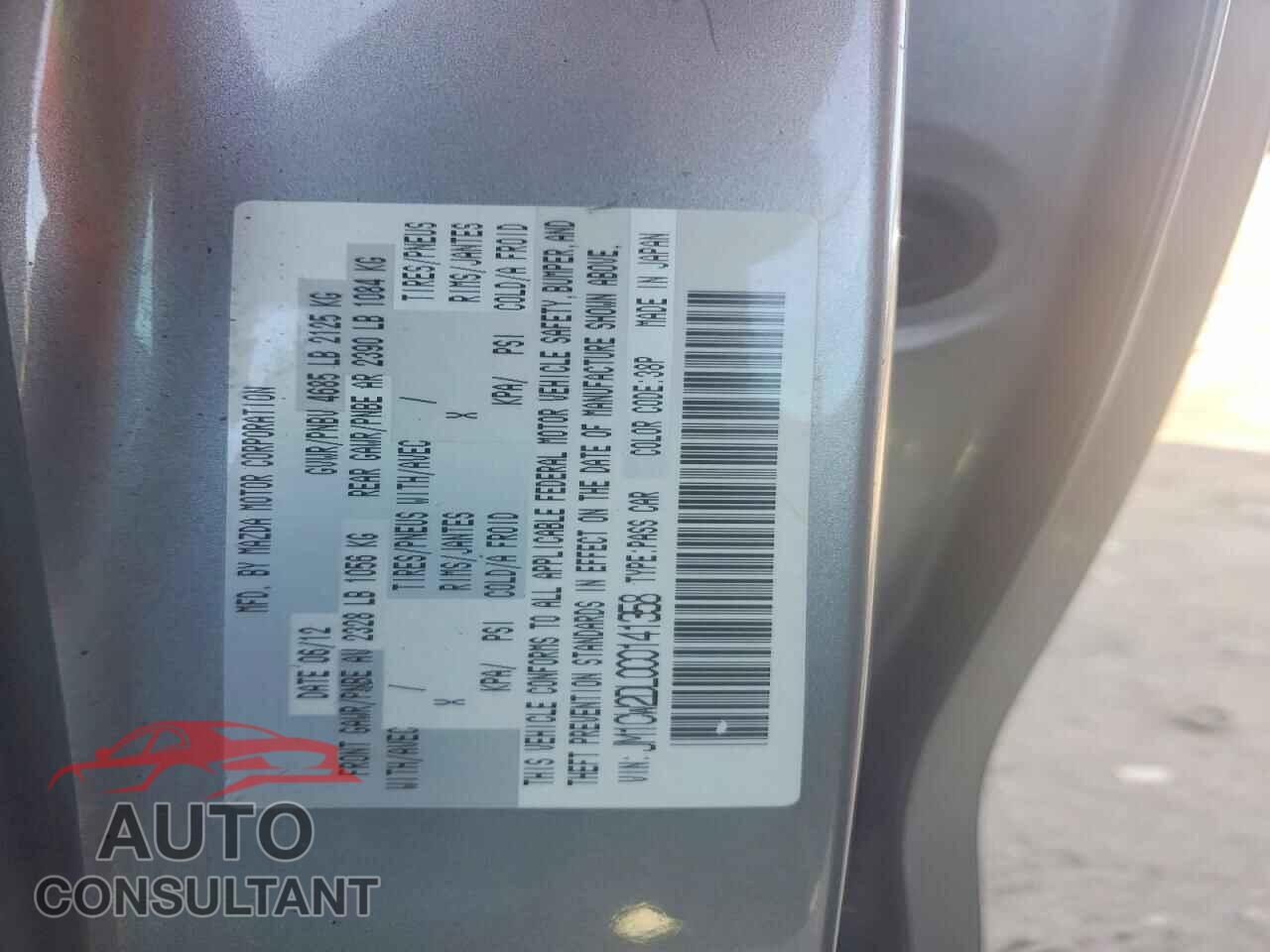 MAZDA 5 2012 - JM1CW2DL0C0141358