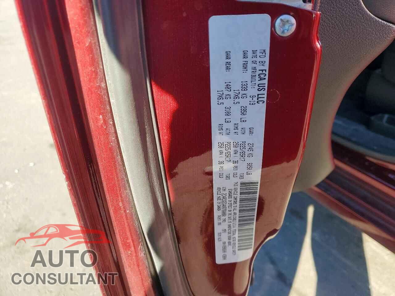 DODGE CARAVAN 2019 - 2C4RDGEG4KR760080