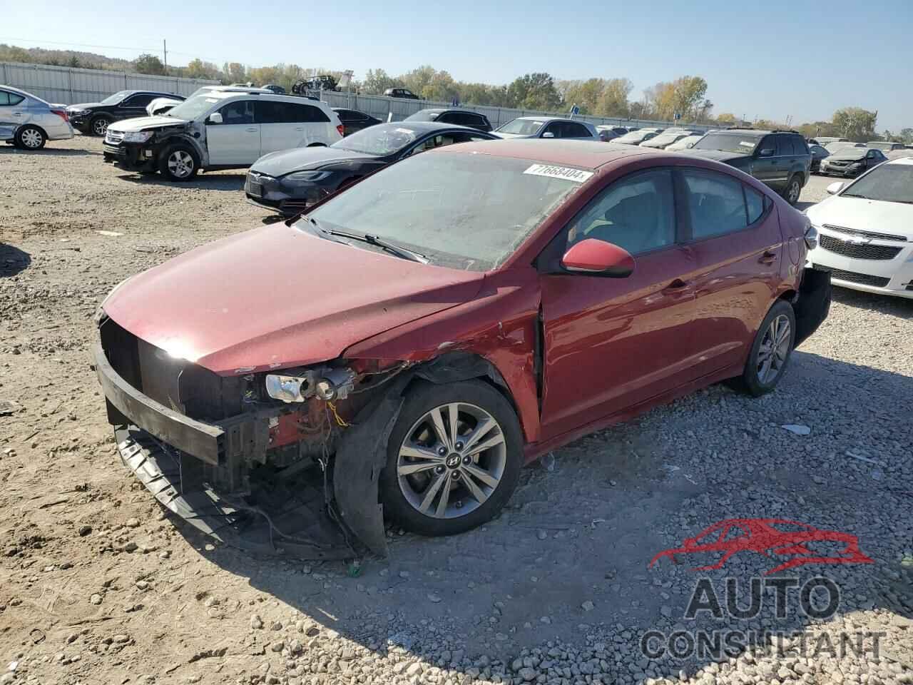 HYUNDAI ELANTRA 2018 - KMHD84LF7JU495109