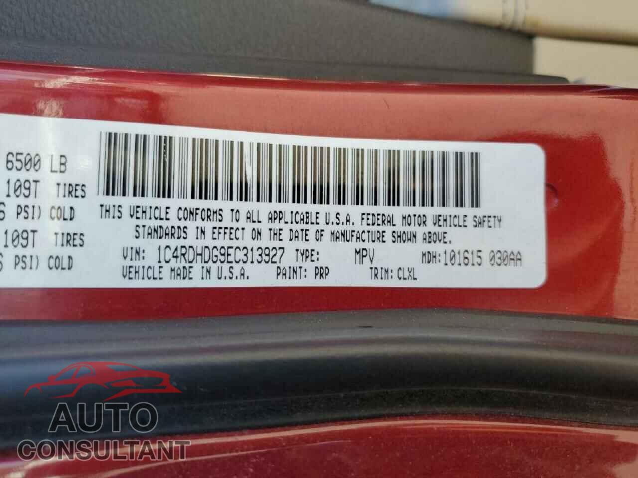 DODGE DURANGO 2014 - 1C4RDHDG9EC313927