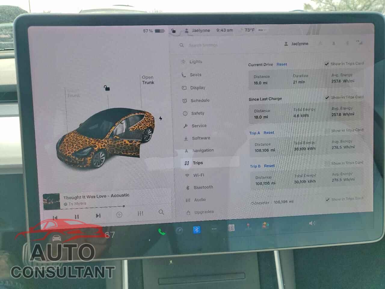 TESLA MODEL 3 2018 - 5YJ3E1EB9JF098155