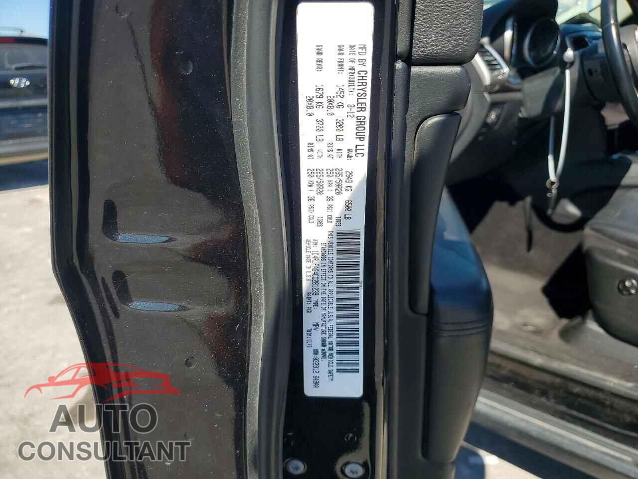 JEEP CHEROKEE 2012 - 1C4RJFAG4CC281239