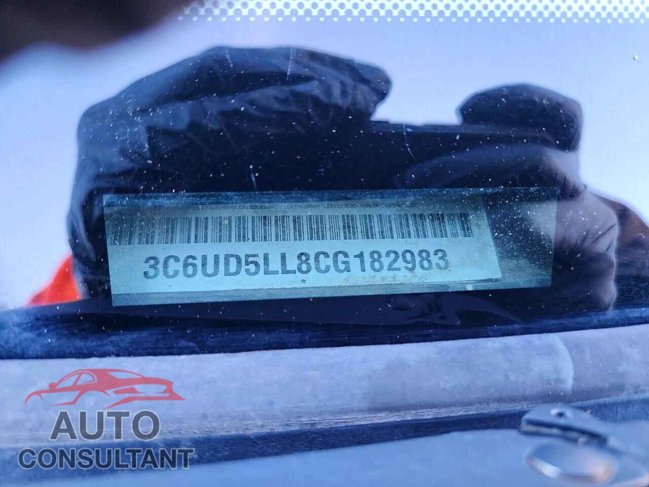 DODGE RAM 2500 2012 - 3C6UD5LL8CG182983